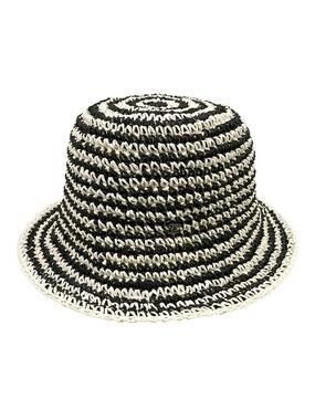 Chanel Black White Straw Hat #292690C15B